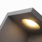 Modern Outdoor Path Light with Half-Cut Rectangular Design in Gray, LED 4.5W, IP54 Waterproof