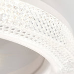 Round Muted 360 Rotatable Stepless Dimming Led Modern Ceiling Fan Light
