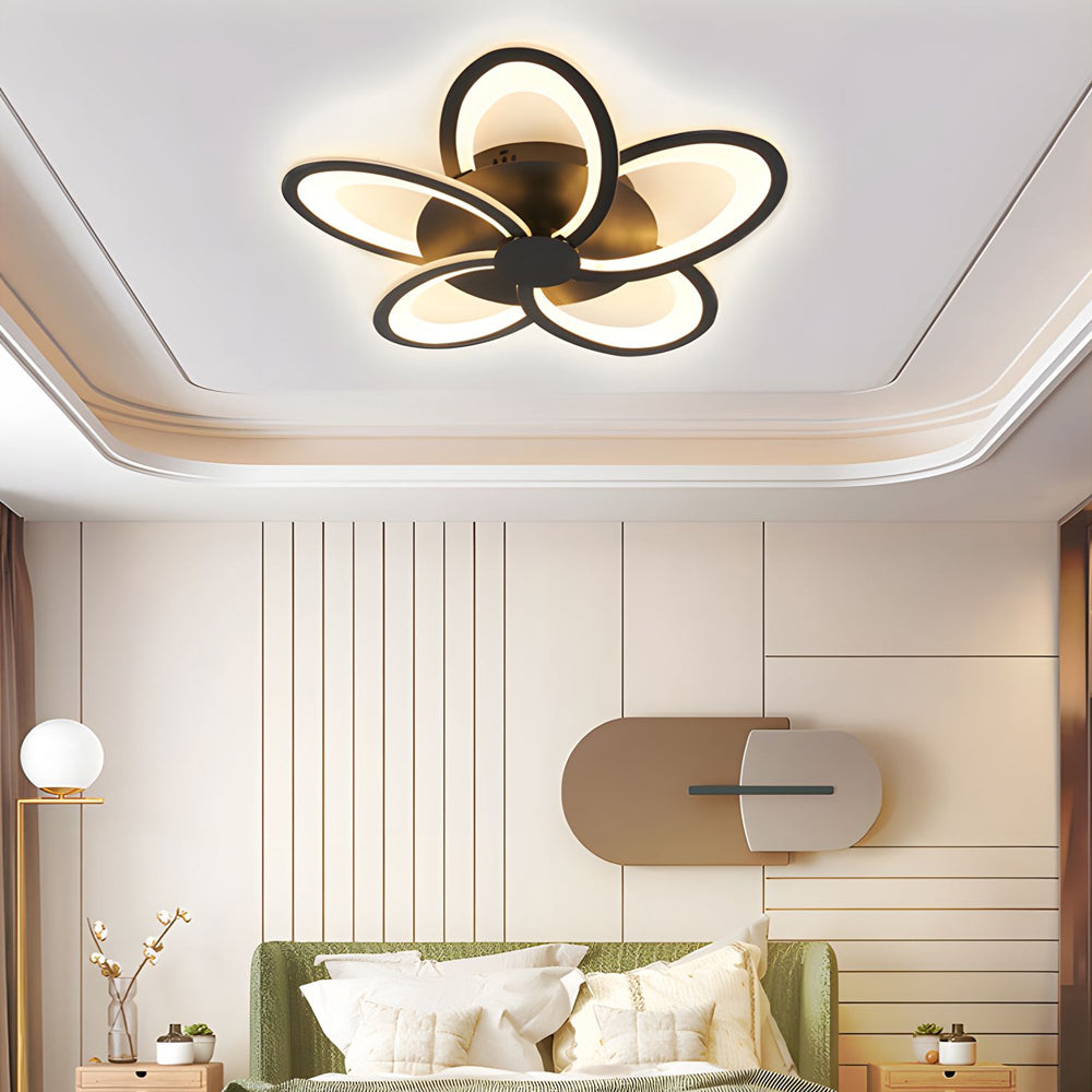 Modern Petal Flush Mount Light Acrylic Led Flower Shape Ceiling Lamp