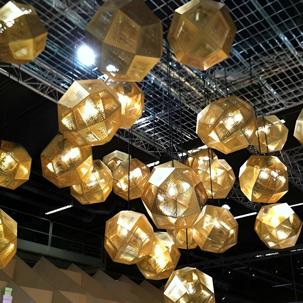 Geometric Round Pendant Light Li001974