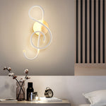 Musical Note Shaped Electroplated Wall Sconce