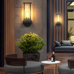 Lumina Round Stainless Steel Outdoor Wall & Post Light in Matte Black