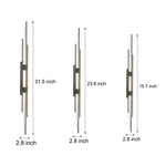Long Strips Grille Iron Acrylic Simple Modern Led Wall Light Fixture