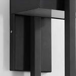 Rectangular Black Outdoor Wall Lamp Ha077342