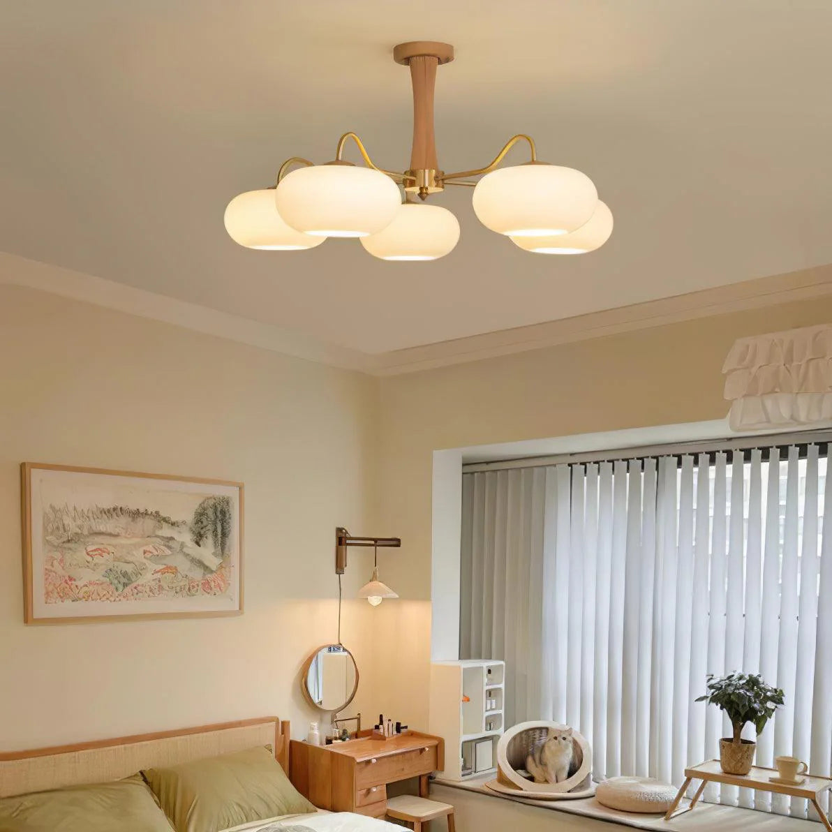 Golden Persimmon Chandelier
