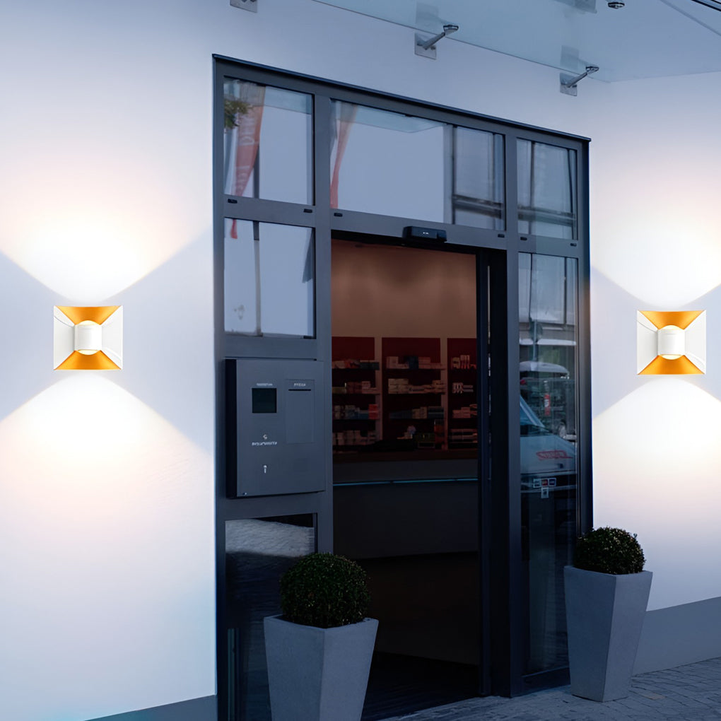 Square Up And Down Lights Led Waterproof Outdoor Sconces