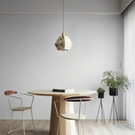 Retro Terrazzo Concrete Nordic Pendant Light Ha080859