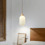 Antique Lantern Style Glass Pendant Lamp