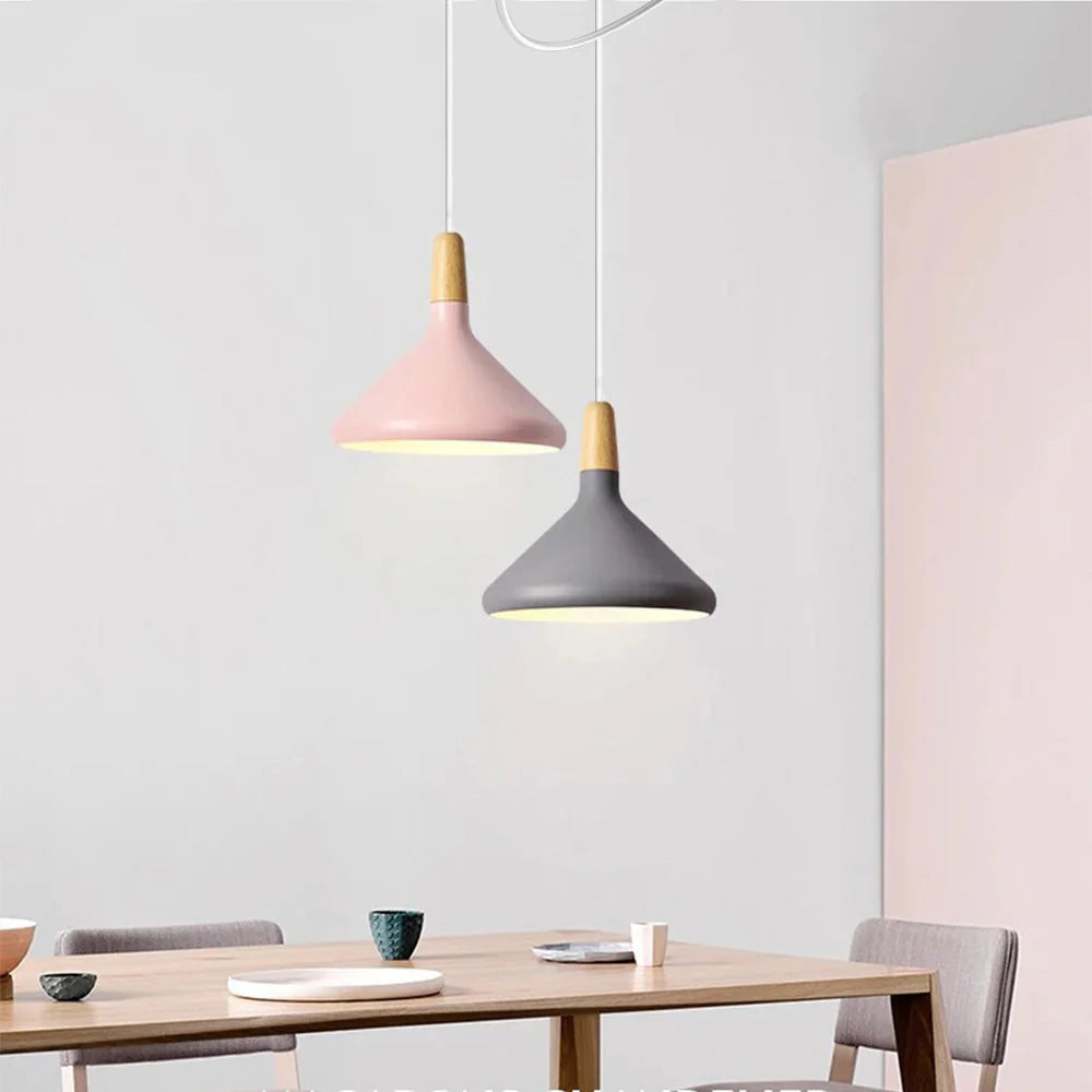 Vivid Cone Modern Pendant Light