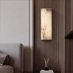Alvia Alabaster Wall Sconce — Natural Stone LED Wall Light