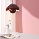 1 Light Metal Mushroom Nordic Flowerpot Pendant Light