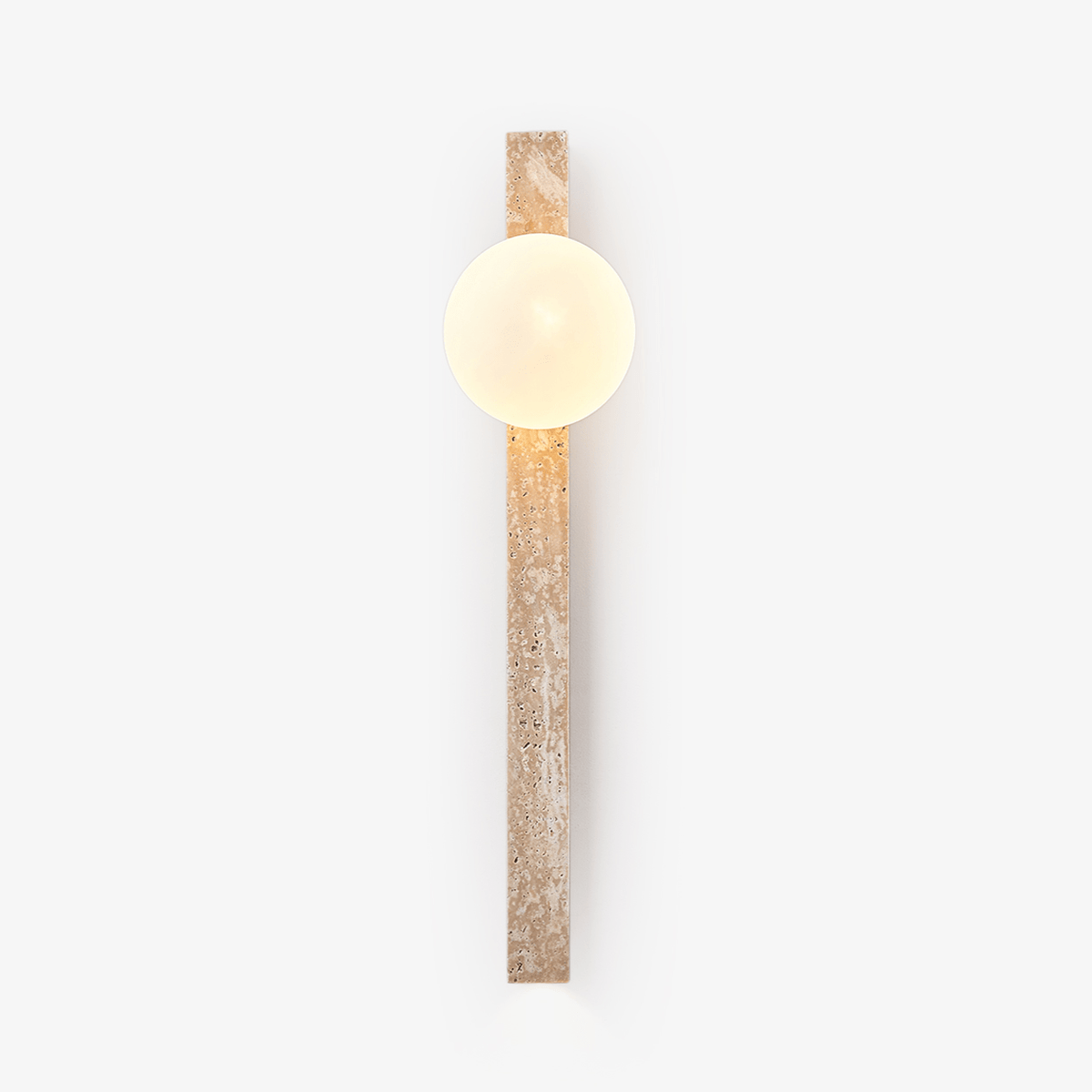 Travertine Wall Sconce with Up and Down Lighting