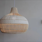 Natural Wicker Island Hanging Light