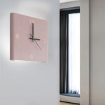 Square Metal Silent Backlit Led Corner Wall Clock Modern Wall Decor