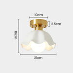 Minimalist White Dome Ceiling Light