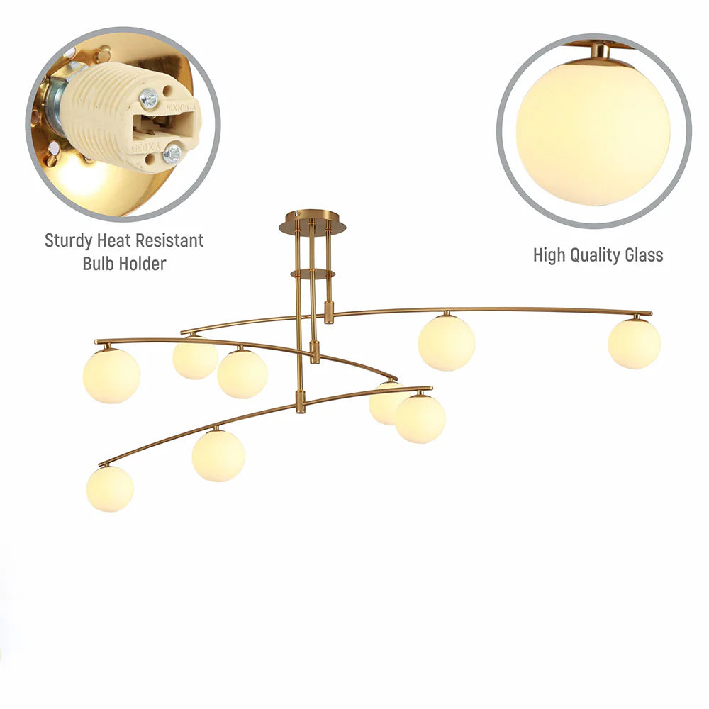 Nordic Sphere Glow Chandelier