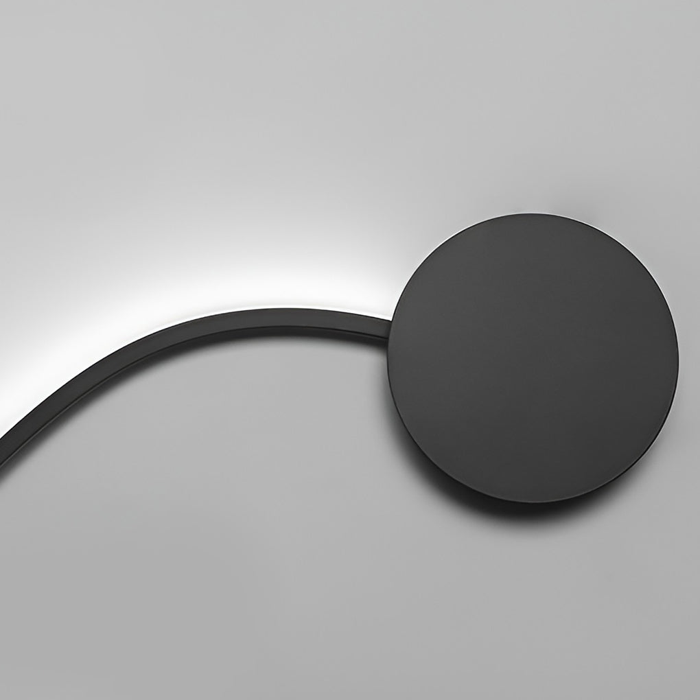 Creative Long Curved Linear Led Modern Wall Sconce Lighting Wall Light Wall Lamp