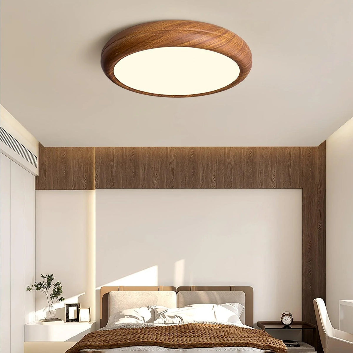 Wooden Veneer Ceiling Light