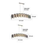 Feathers Glass Modern Chandelier Li002508