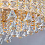 19 Round Crystal Pendants Led Ceiling Lights Fixture Ceiling Lamp