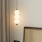 Modern Round String Vertical Balls Pendant Lamp Dimmable Led Chandelier