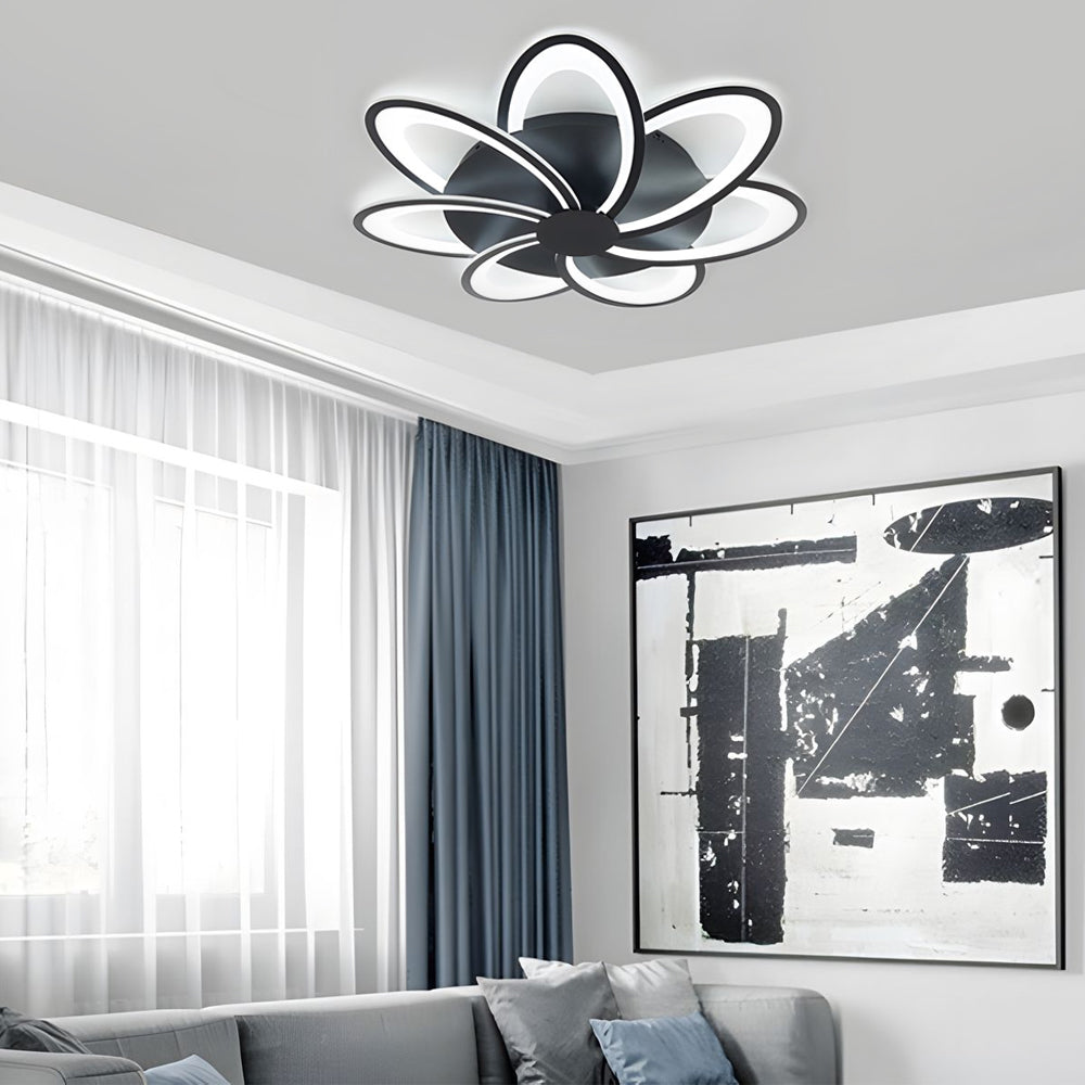 Modern Petal Flush Mount Light Acrylic Led Flower Shape Ceiling Lamp