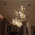 Golden Gingko Leaf Chandelier
