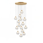 Shell Mini Pendant Light – Hand-Blown Glass & Brass