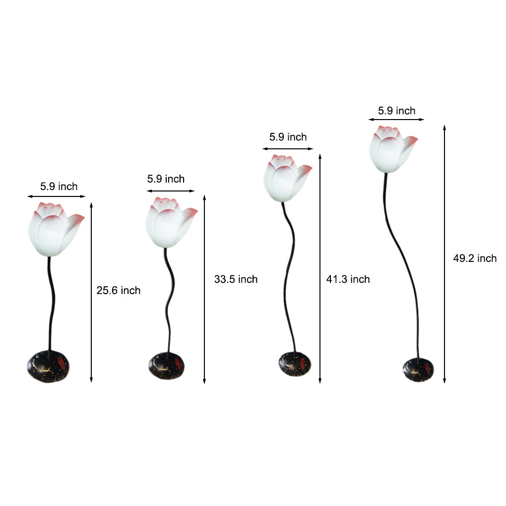 Short Fancy Lotus Aesthestics Led Flower Floor Lamp