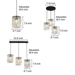 Cylindrical Crystal Shade Hanging Light Li002465