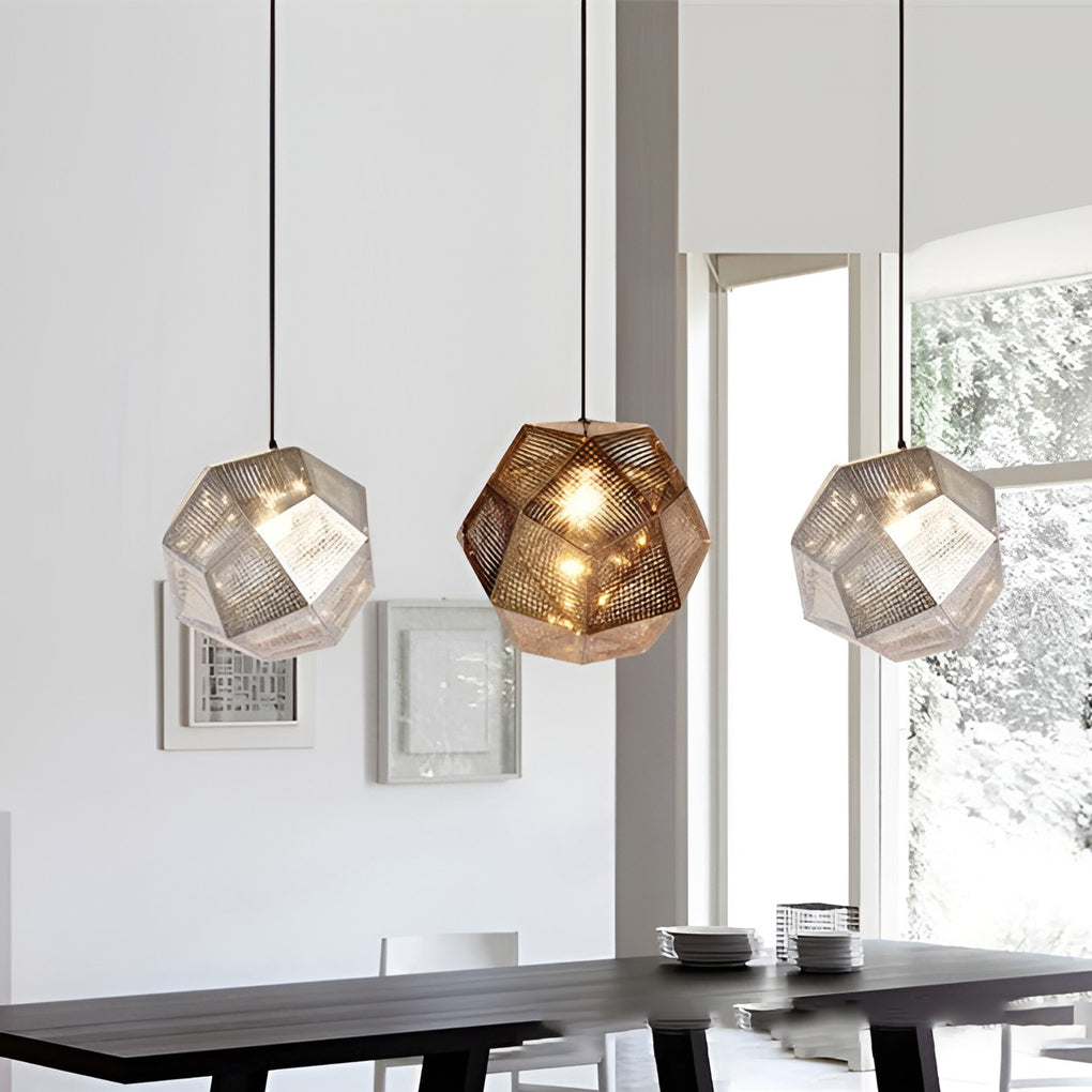 Geometric Round Pendant Light Li001974