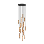Travertine Cylinder Pendant Light in Warm Stone for Modern Interiors