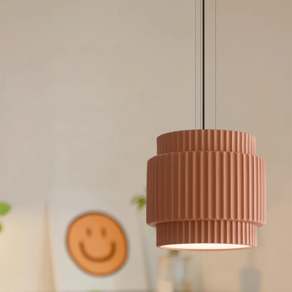 Sleek Bauhaus Resin Drop Light