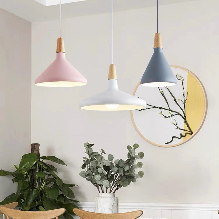 Vivid Cone Modern Pendant Light