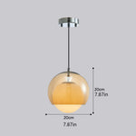 Retro Orange Bauhaus Pendant Lamp