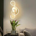 Musical Note Shaped Electroplated Wall Sconce