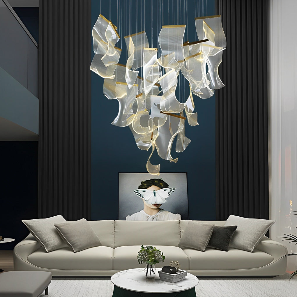 Irregular Curl Led Nordic Chandelier Ha084765