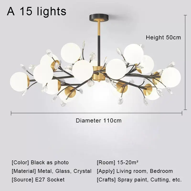 Nordic Living Room Modern Minimalist Creative Chandelier