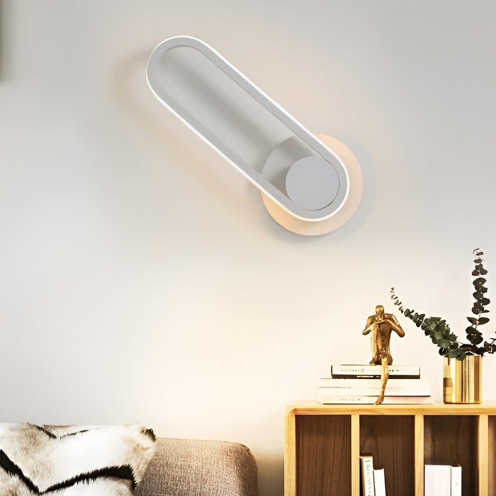 Rotatable Rounded Rectangular Led Nordic Wall Lamp