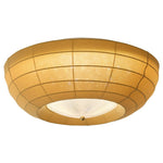Thalina Fabric Ceiling Light in Olive Green – Modern Flush Mount LED