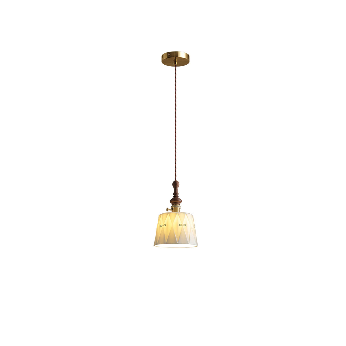 Roselind Hand-Painted Ceramic Pendant Light for Dining & Living Spaces
