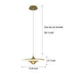 13 8 1 Light Round Ufo Pendant Lights Led Metal Hanging Lighting Small Spaceship Pendant Lamp For Bar