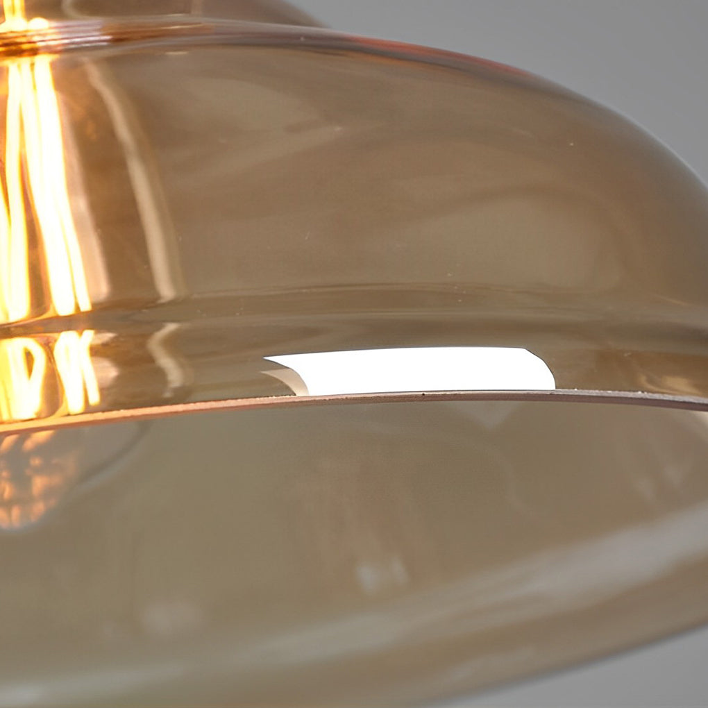 Smoke Gray Industrial Pendant Lamp Ha077613