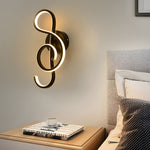Musical Note Shaped Electroplated Wall Sconce