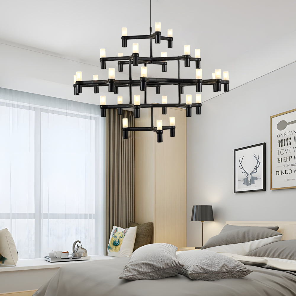 Creative Metal Special Shaped Geometric Led Designer Nordic Chandelier