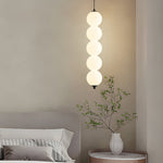 Modern Round String Vertical Balls Pendant Lamp Dimmable Led Chandelier