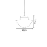 Vintage Frosted Glass Pendant Light