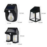 Tungsten Bulb Solar Wall Lanterns Dusk To Dawn Motion Senor Lighting