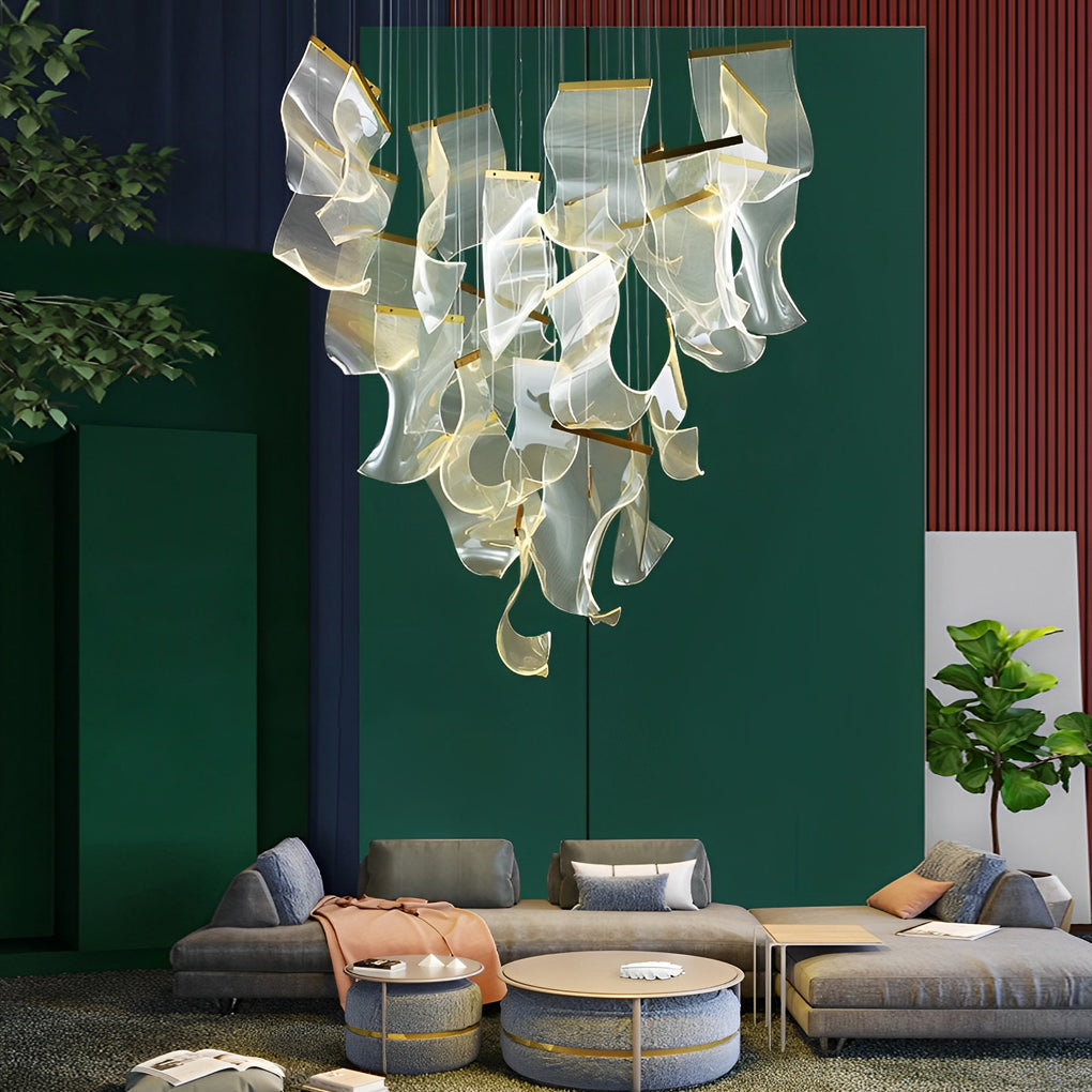 Irregular Curl Led Nordic Chandelier Ha084765