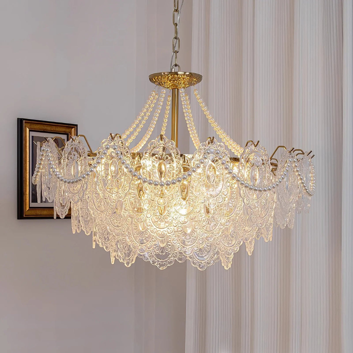 Serenity Glass Chandelier